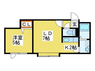 ラパス月寒の物件間取画像